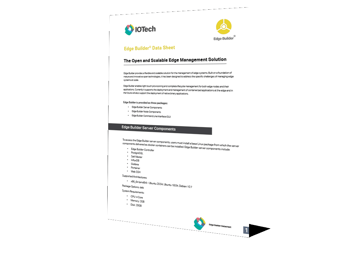 Edge Builder Datasheet | IOTech Systems