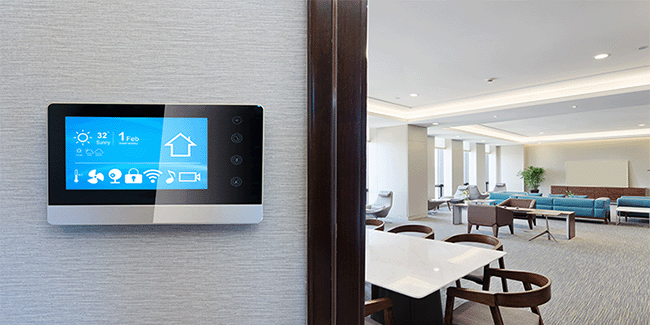 Smart Office | Office building with a control panel | IOTech Systems