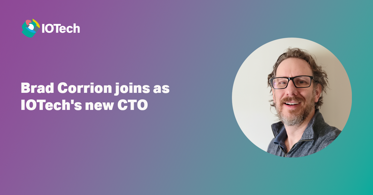 IOTech announces the appointment of distinguished tech leader and innovator Brad Corrion as CTO